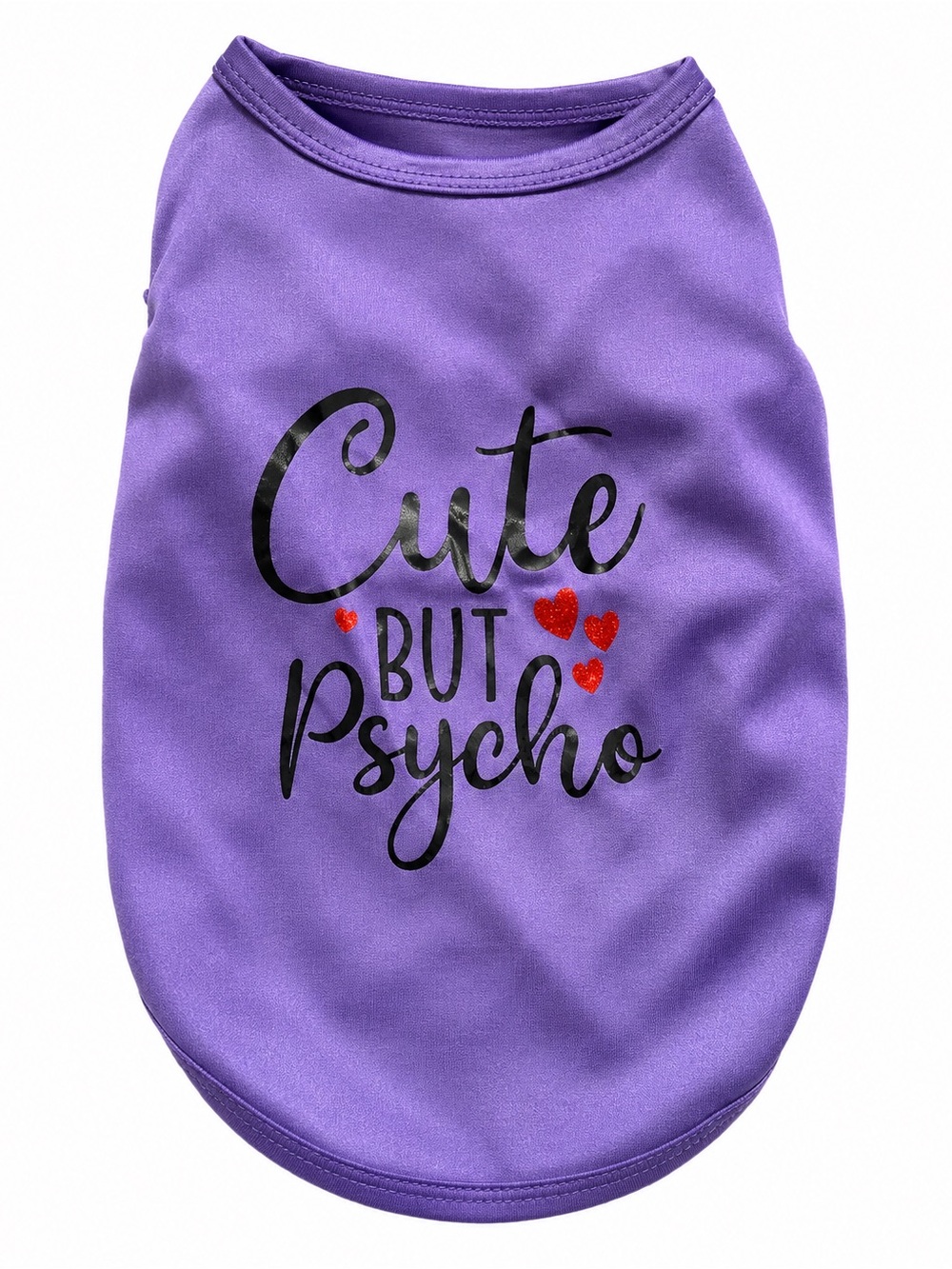 Cute But Psycho Purple Dog Shirt Small New Pet Apparel-NEW